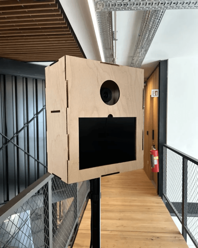 Houten photobooth